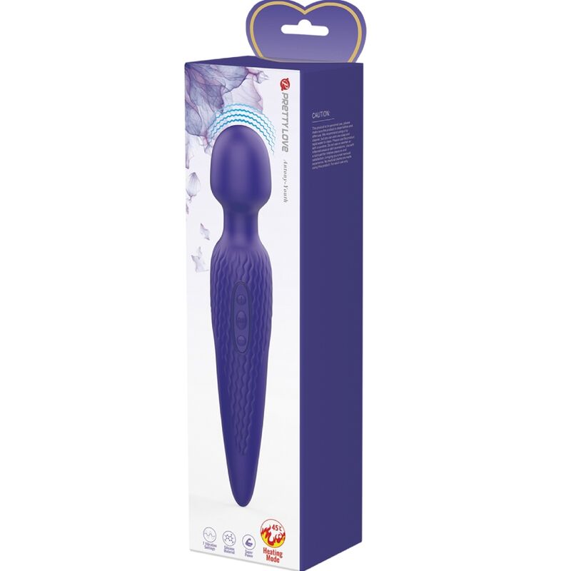 PRETTY LOVE - ANTONY YOUTH WAND VIBRATOR VIOLET HEAT EFFECT - Bild 5