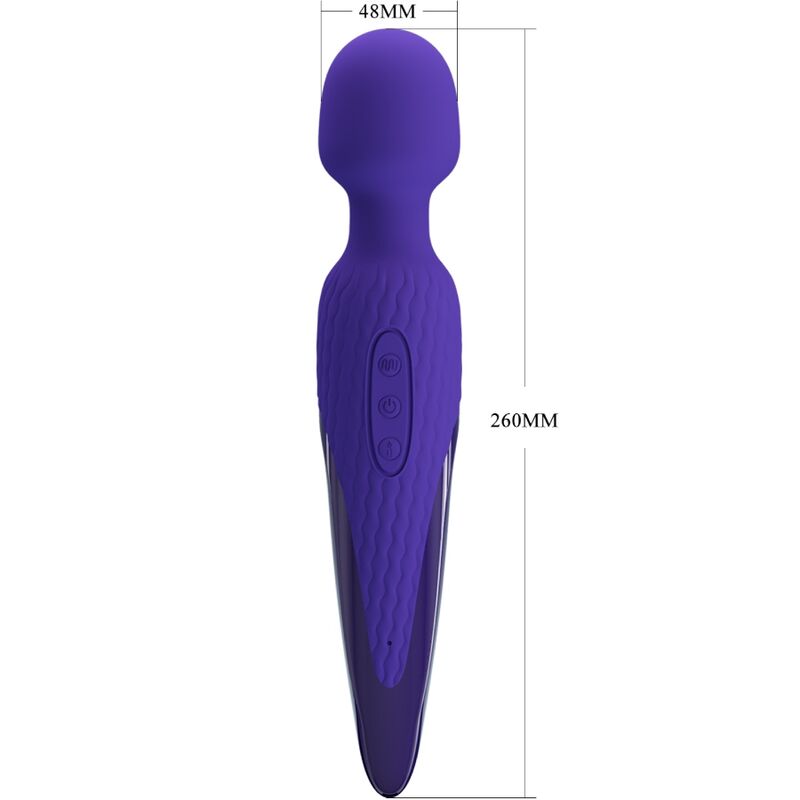 PRETTY LOVE - ANTONY YOUTH WAND VIBRATOR VIOLET HEAT EFFECT - Bild 3