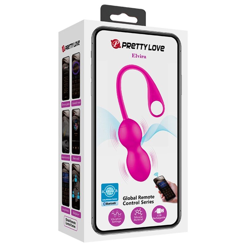 PRETTY LOVE - ELVIRA PINK RECHARGEABLE VIBRATING BALLS - Bild 14