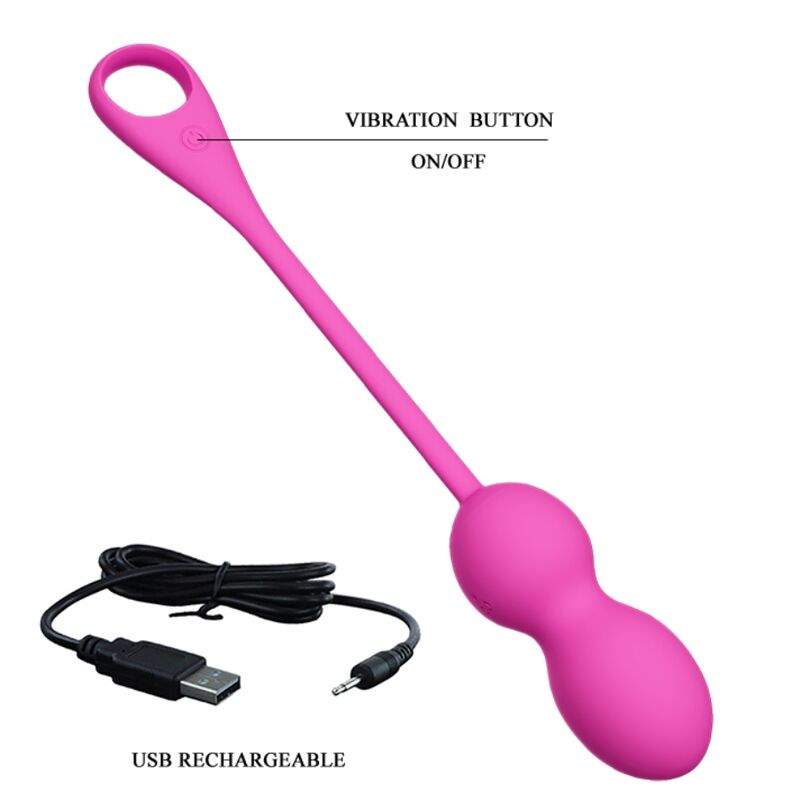 PRETTY LOVE - ELVIRA PINK RECHARGEABLE VIBRATING BALLS - Bild 6