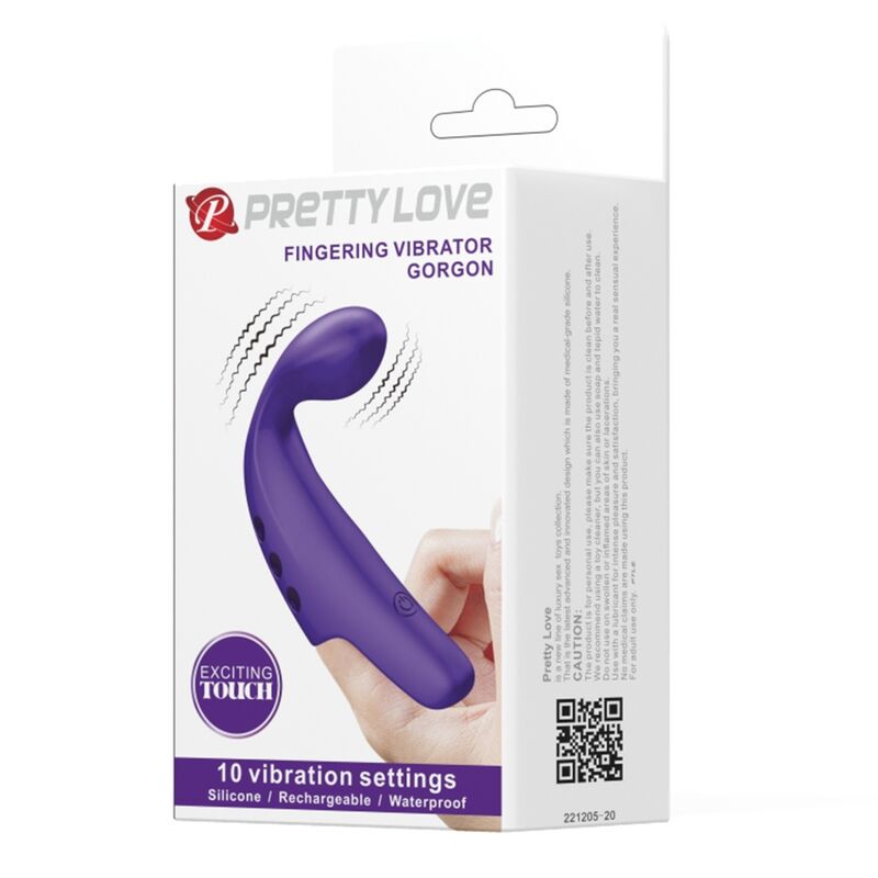 PRETTY LOVE - GORGON PURPLE RECHARGEABLE FINGER VIBRATOR - Bild 10