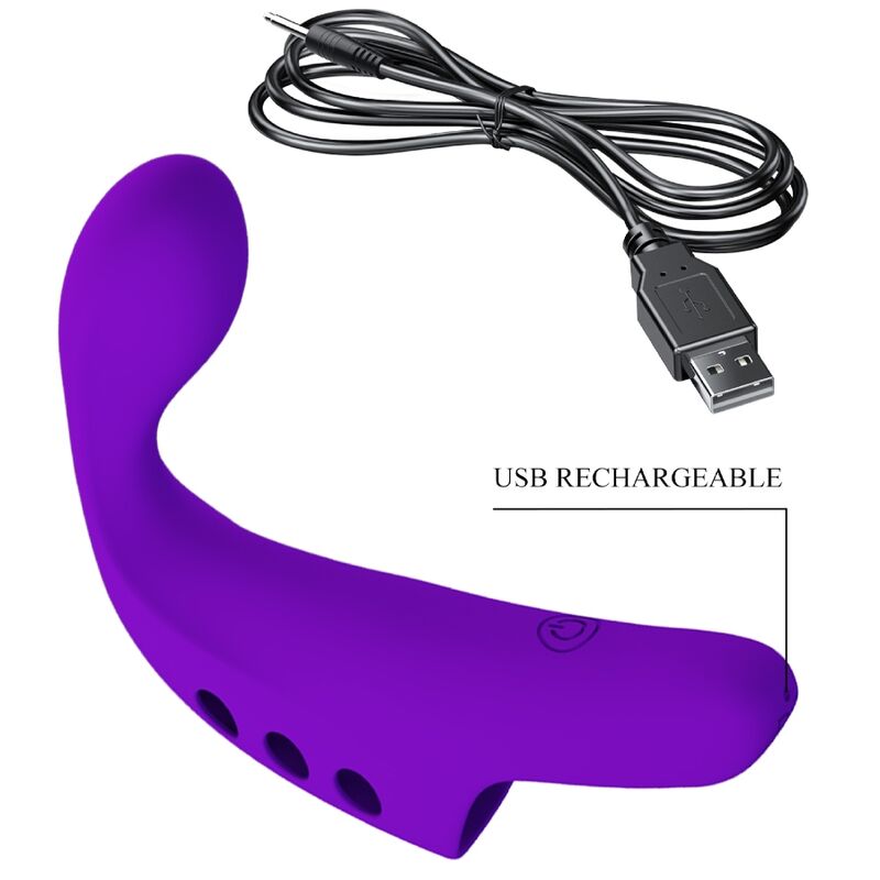 PRETTY LOVE - GORGON PURPLE RECHARGEABLE FINGER VIBRATOR - Bild 9