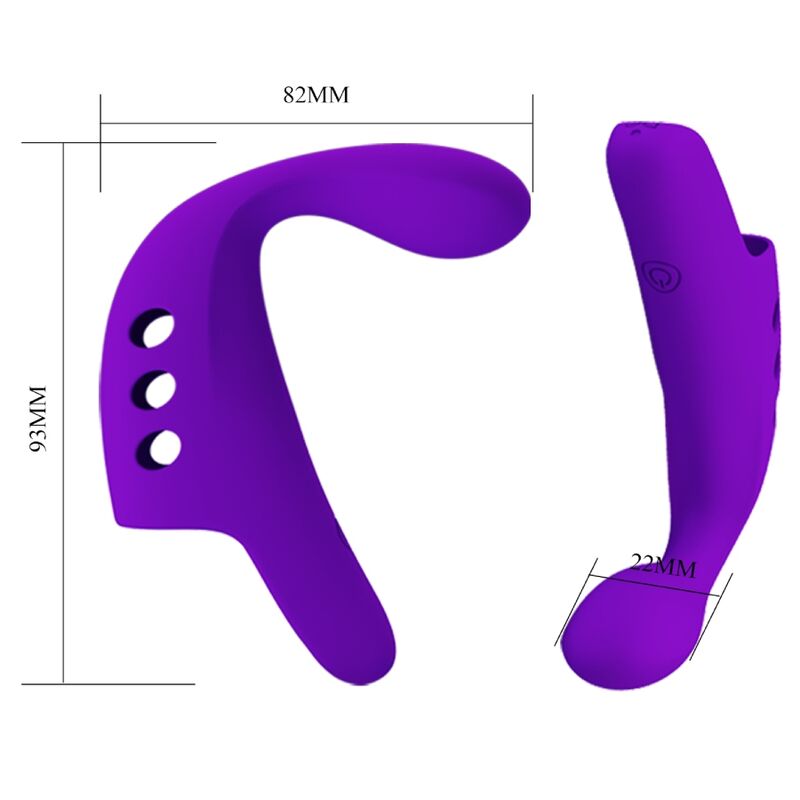 PRETTY LOVE - GORGON PURPLE RECHARGEABLE FINGER VIBRATOR - Bild 3