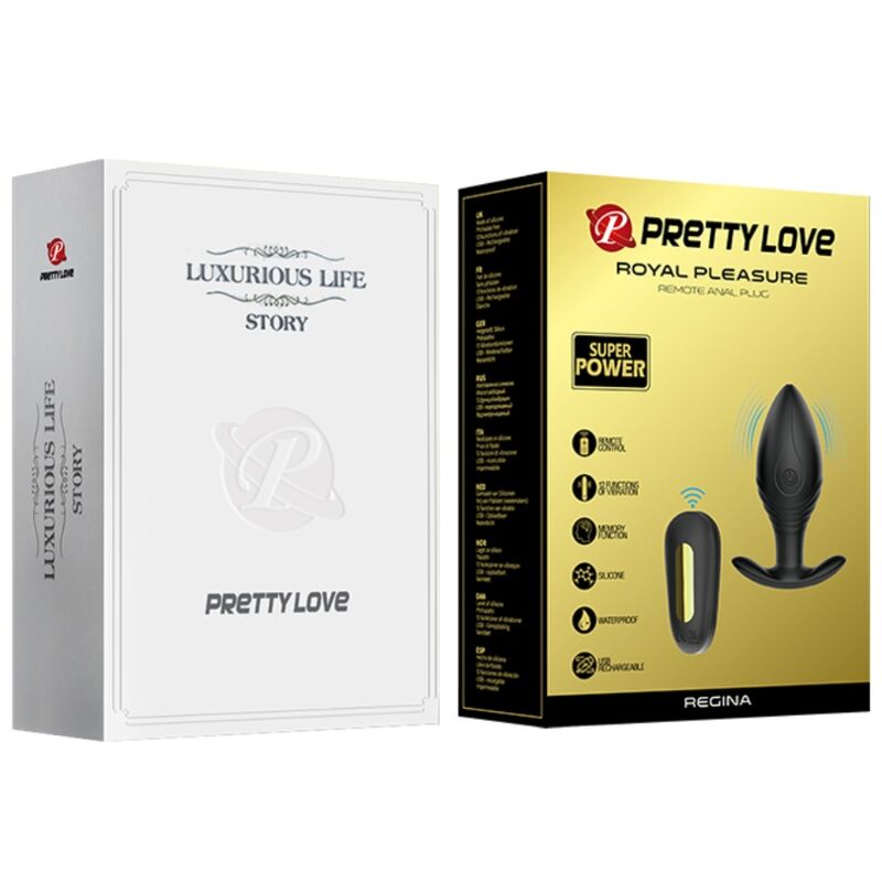 Alternative view of PRETTY LOVE - REGINA ANAL PLUG RECHARGEABLE VIBRATOR BLACK