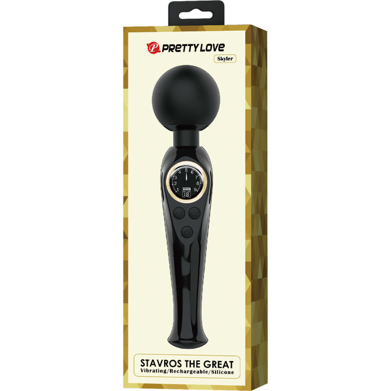 Alternative view of PRETTY LOVE - SKYLER VIBRATOR WAND BLACK