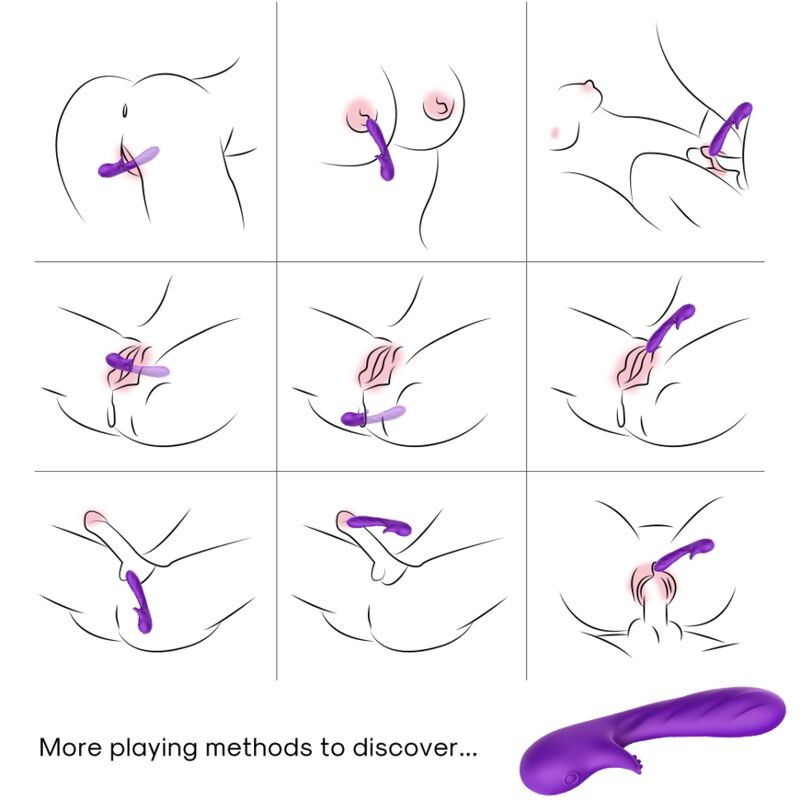 ARMONY - ROMANCE VIBRATOR WITH STIMULATOR PURPLE - Bild 3