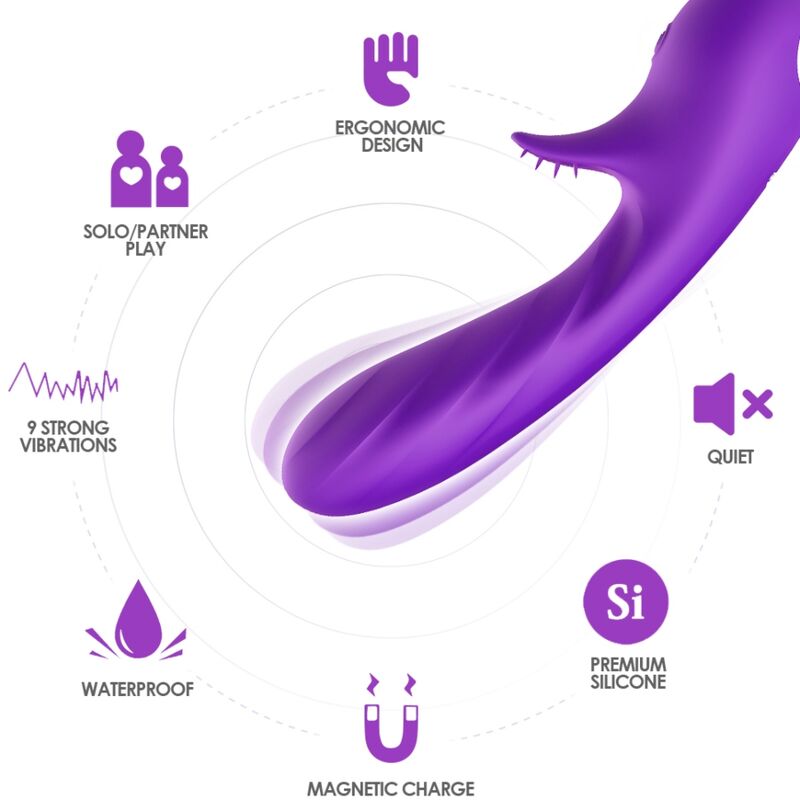 ARMONY - ROMANCE VIBRATOR WITH STIMULATOR PURPLE - Bild 4