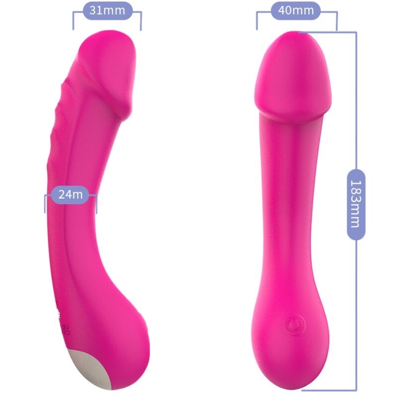 Alternative view of ARMONY - DILDO VIBRATOR G-SPOT SILICONE FUCHSIA