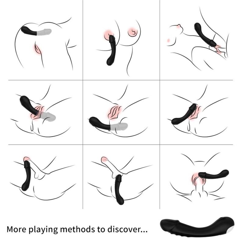 Alternative view of ARMONY - DILDO VIBRATOR G-SPOT SILICONE BLACK