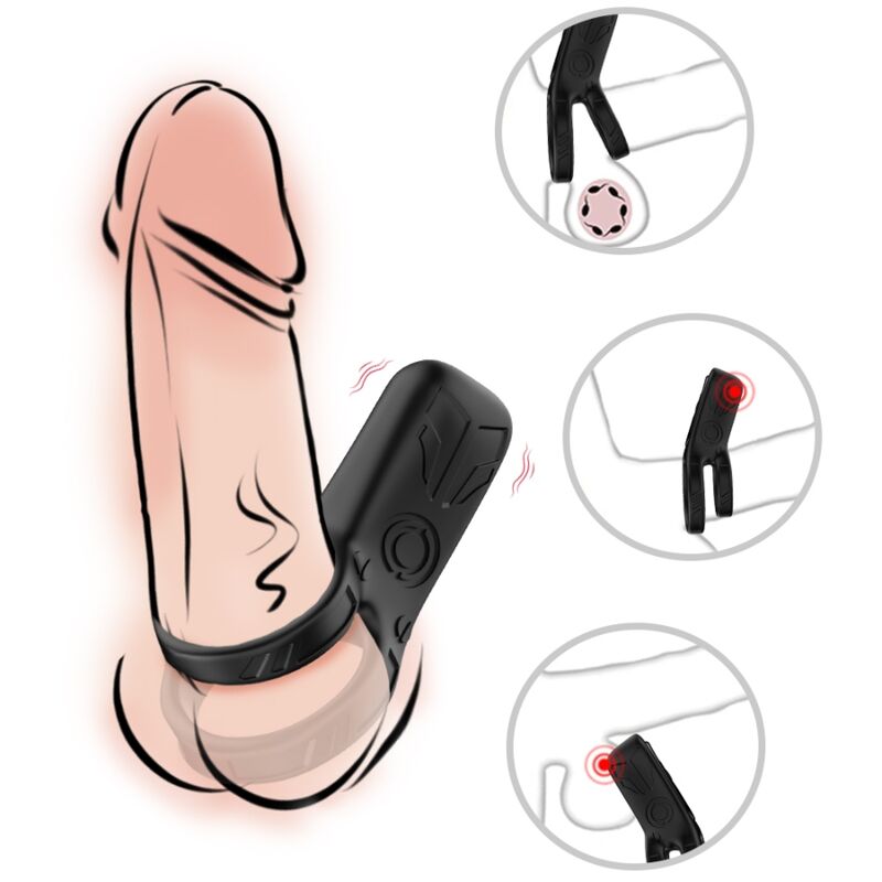 ARMONY - DOUBLE RING VIBRATOR BLACK - Bild 3