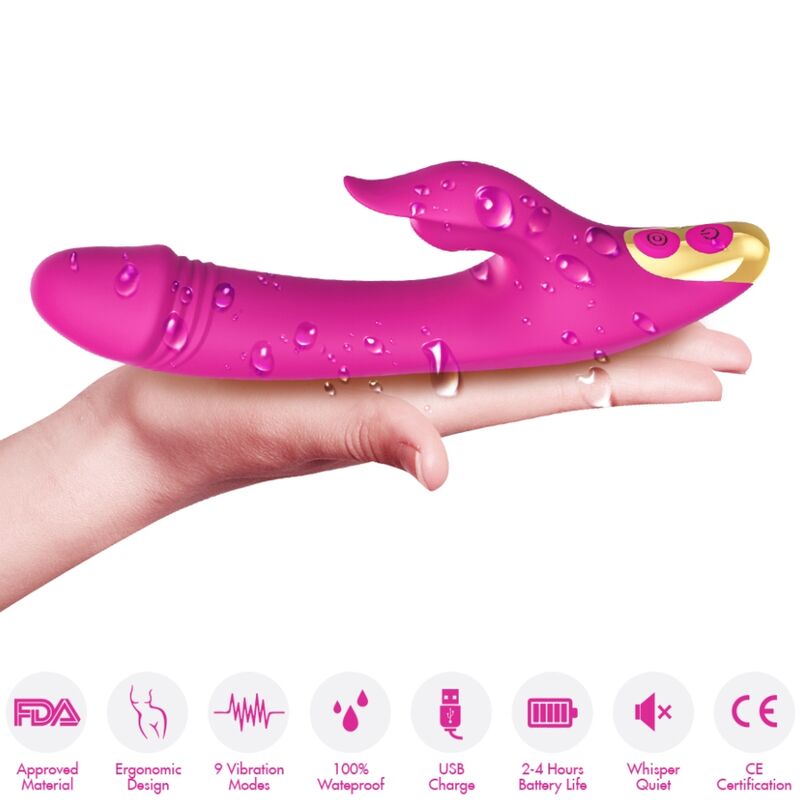 ARMONY - LOVE CLITORIS & G-SPOT SUCTION CUP FUCHSIA - Bild 3