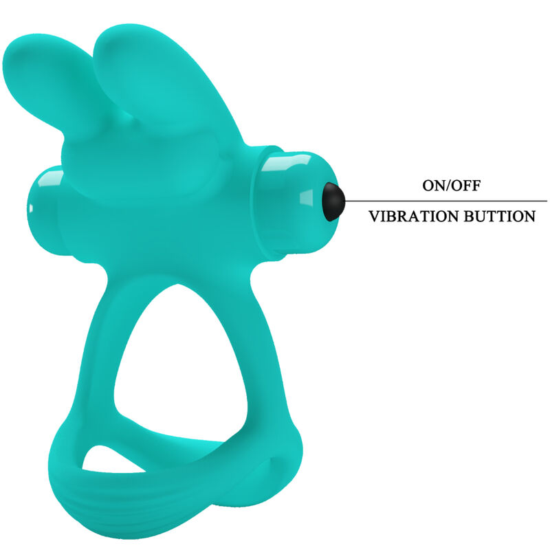 PRETTY LOVE - DANTE GREEN RABBIT VIBRATOR RING - Bild 7