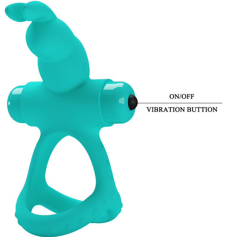 PRETTY LOVE - FIGGY GREEN RABBIT VIBRATOR RING - Bild 6