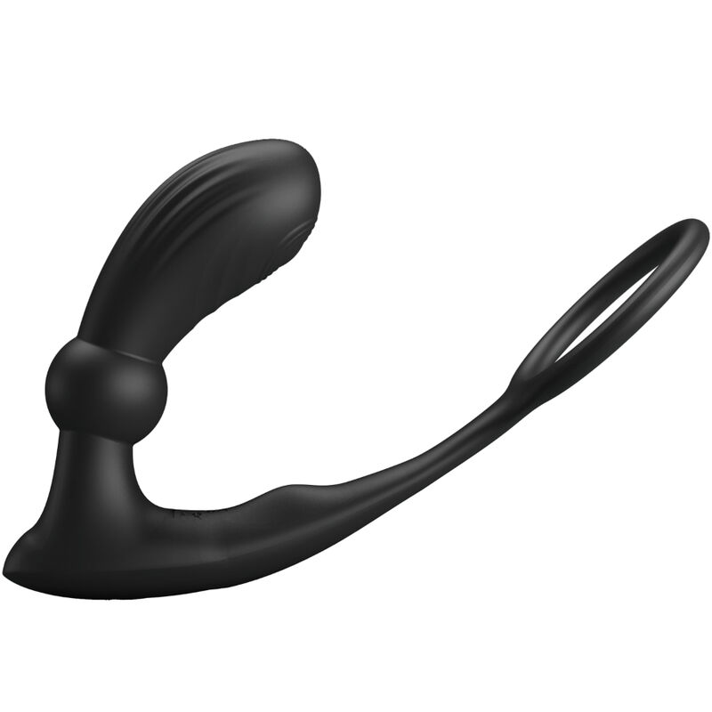 Alternative view of PRETTY LOVE - WARREN BLACK ANAL RING & VIBRATOR