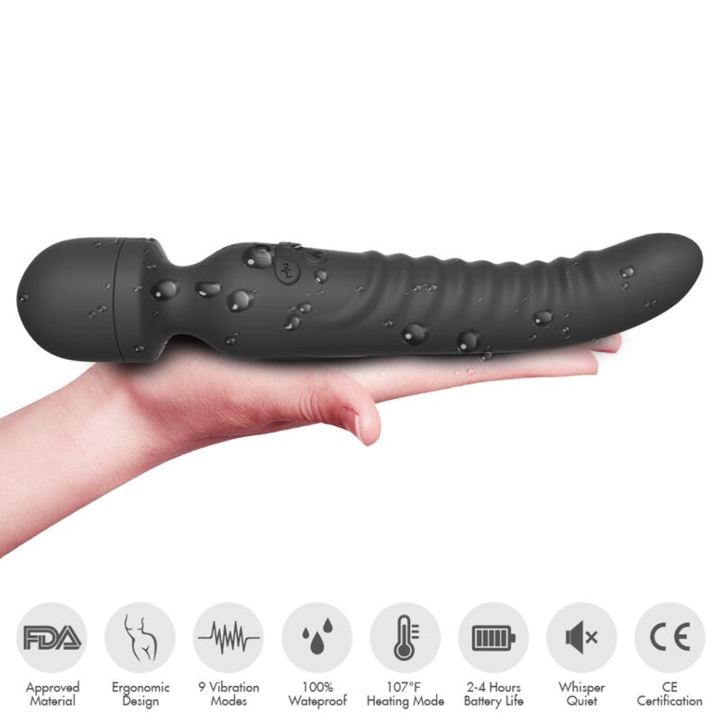 ARMONY - MISSION MASSAGER & VIBRATOR HEAT EFFECT BLACK - Bild 3