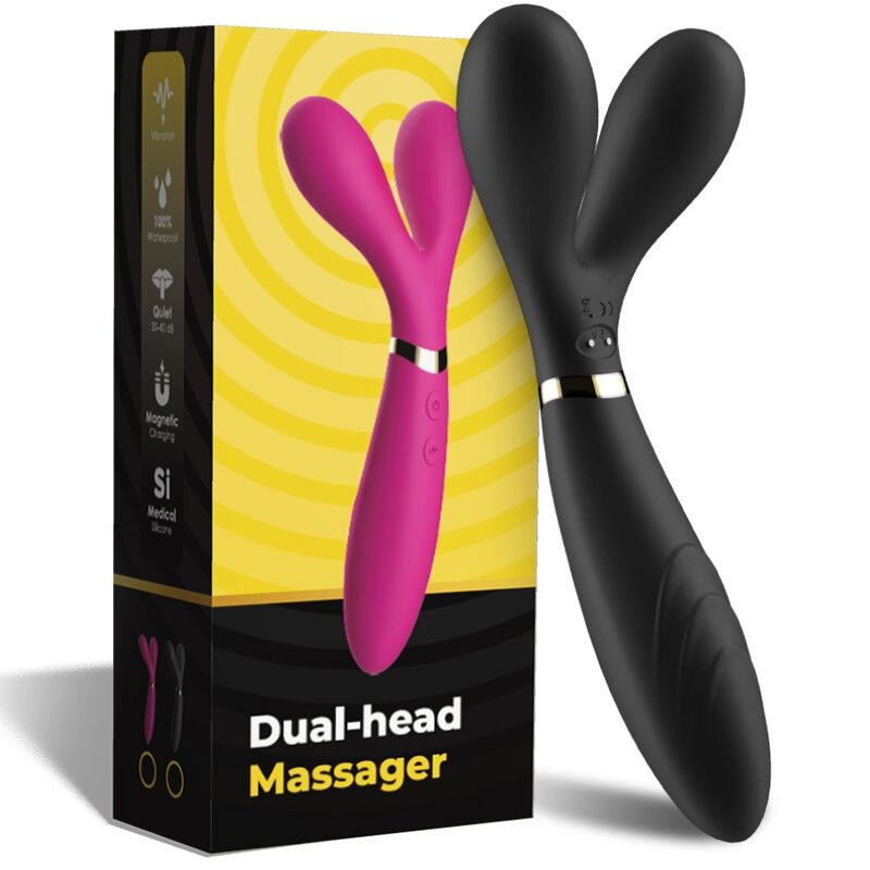 ARMONY - Y-WAND MASSAGER & VIBRATOR DOUBLE HEAD BLACK - Bild 5