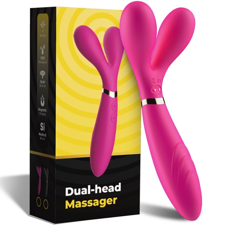 ARMONY - Y-WAND MASSAGER & VIBRATOR DOUBLE HEAD FUCHSIA - Bild 5