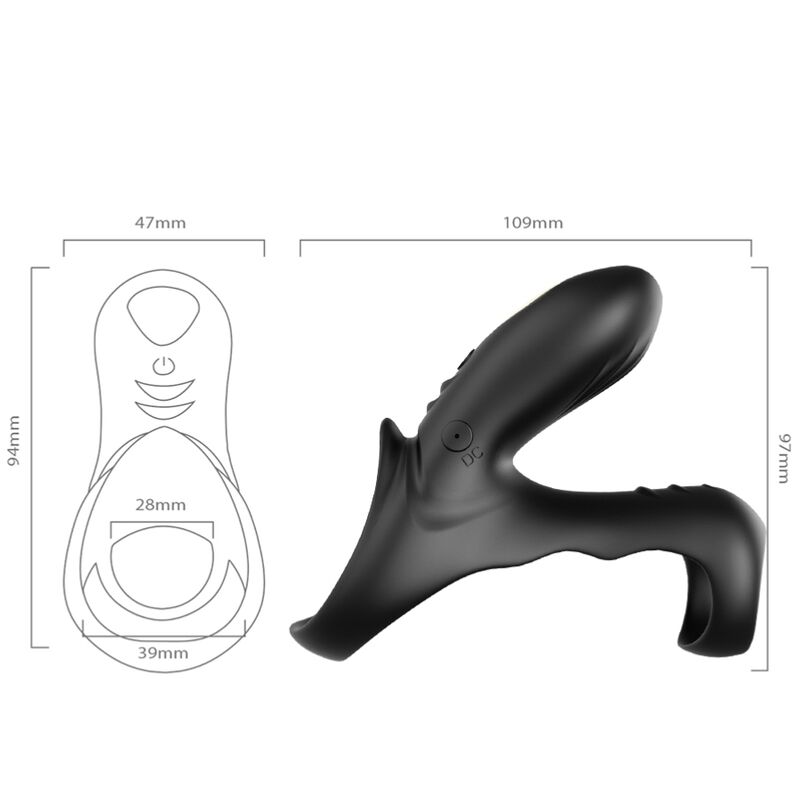 ARMONY - RANGER DOUBLE VIBRATOR RING FOR COUPLES BLACK - Bild 4