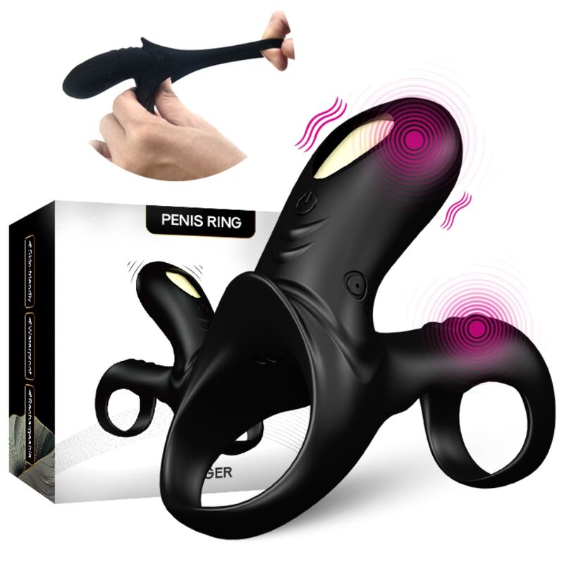 ARMONY - RANGER DOUBLE VIBRATOR RING FOR COUPLES BLACK - Bild 5