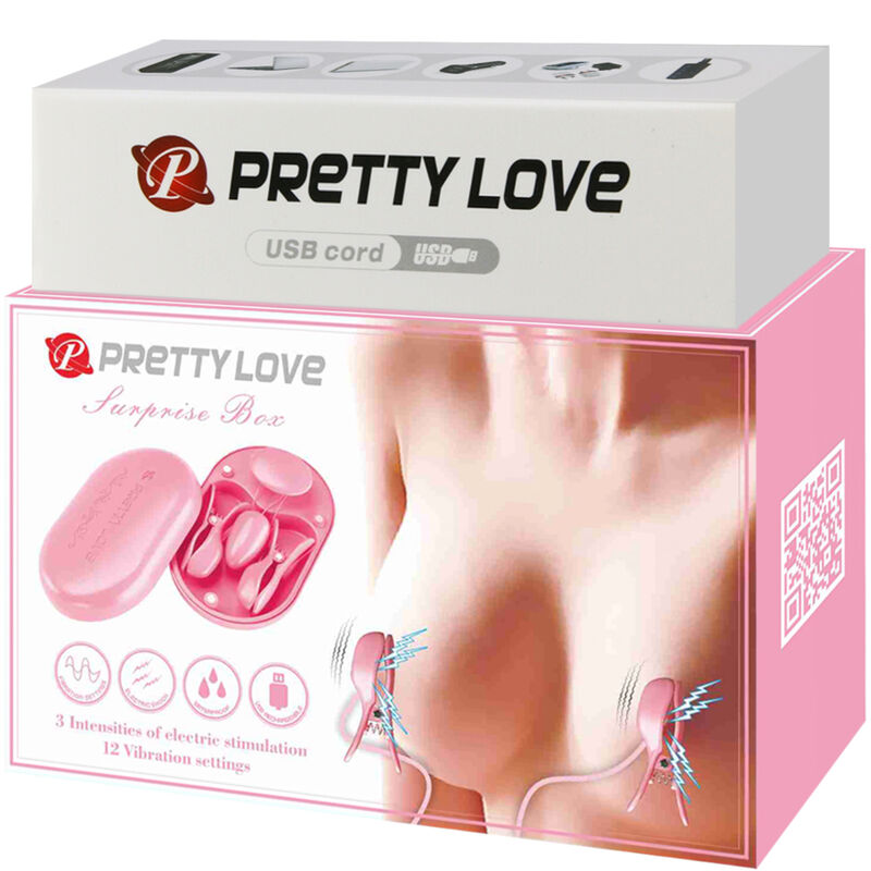 PRETTY LOVE - SURPRISE BOX PINK ELECTRO STIMULATION TWEEZERS - Bild 2