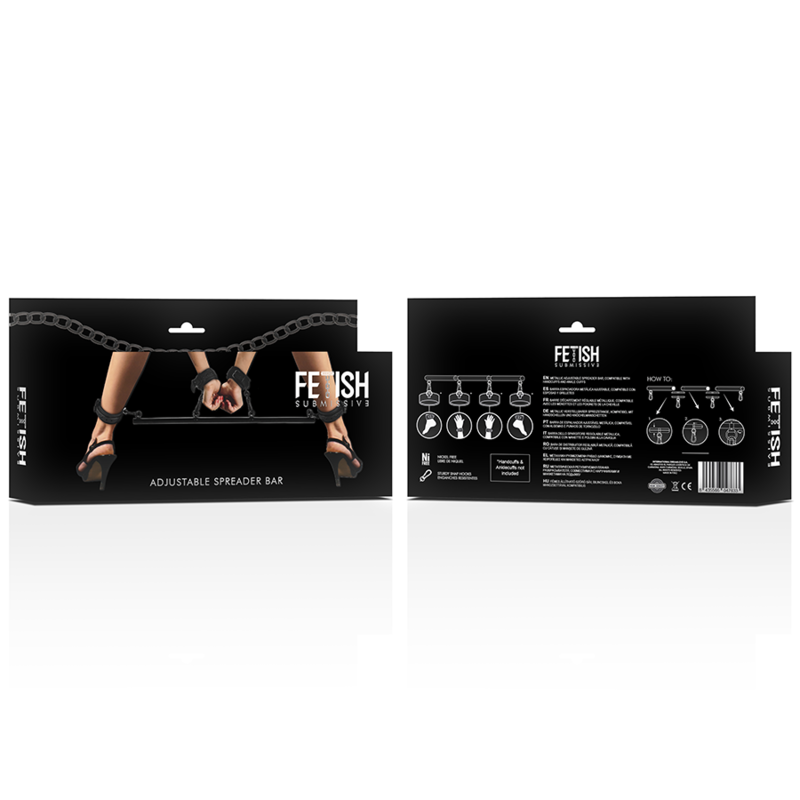 FETISH SUBMISSIVE BONDAGE - ADJUSTABLE SEPARATOR BAR 4 PIECES - Bild 7