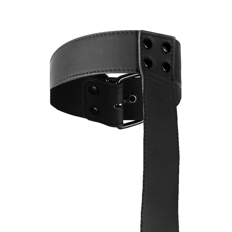 FETISH SUBMISSIVE BONDAGE - COLLAR & WRIST CUFFS BODY RESTRAINT SET - Bild 5