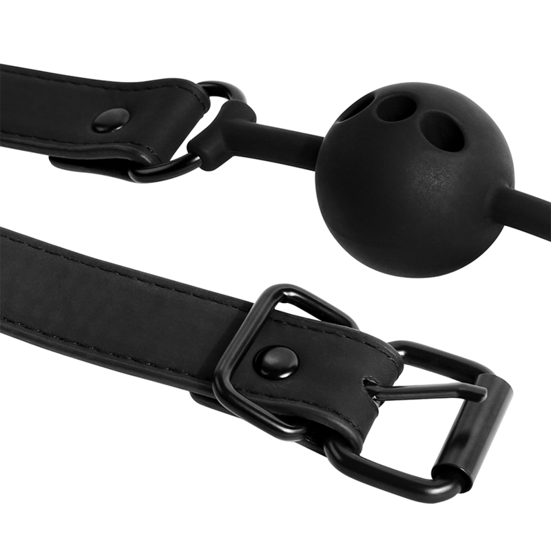 FETISH SUBMISSIVE BONDAGE - BREATHABLE SILICONE BALL GAG - Bild 5