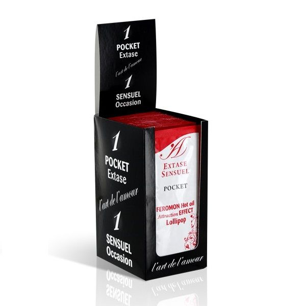 Alternative view of EXTASE SENSUAL - MASSAGE OIL WITH HEAT EFFECT PHEROMONES LOLLIPOP 10 ML