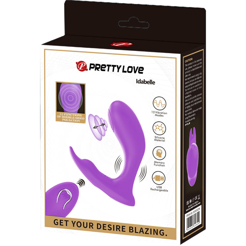 PRETTY LOVE - IDABELLE VIBRATION & PULSATION REMOTE CONTROL VIOLET - Bild 7