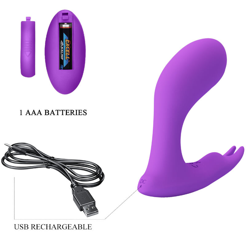 PRETTY LOVE - IDABELLE VIBRATION & PULSATION REMOTE CONTROL VIOLET - Bild 5