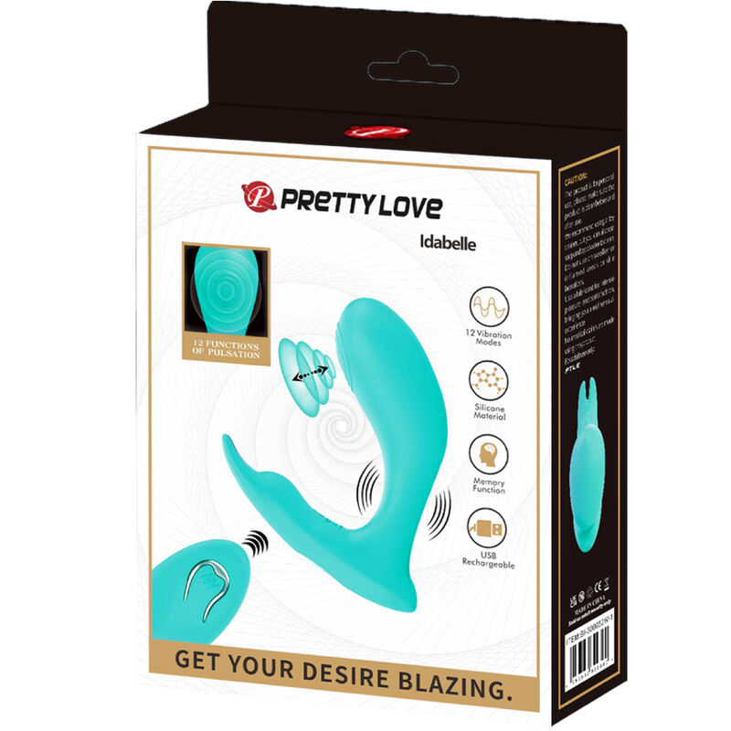 PRETTY LOVE - IDABELLE VIBRATION & PULSATION REMOTE CONTROL BLUE - Bild 7