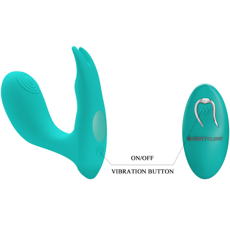 PRETTY LOVE - IDABELLE VIBRATION & PULSATION REMOTE CONTROL BLUE - Bild 4
