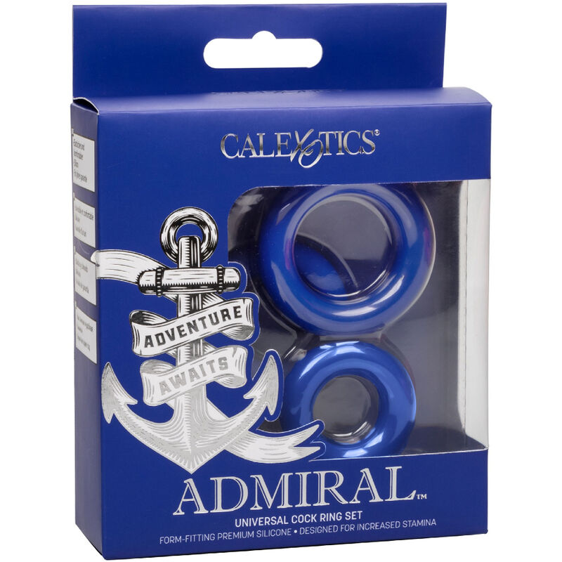 CALEXOTICS - ADMIRAL COCK RING SET BLUE - Bild 4