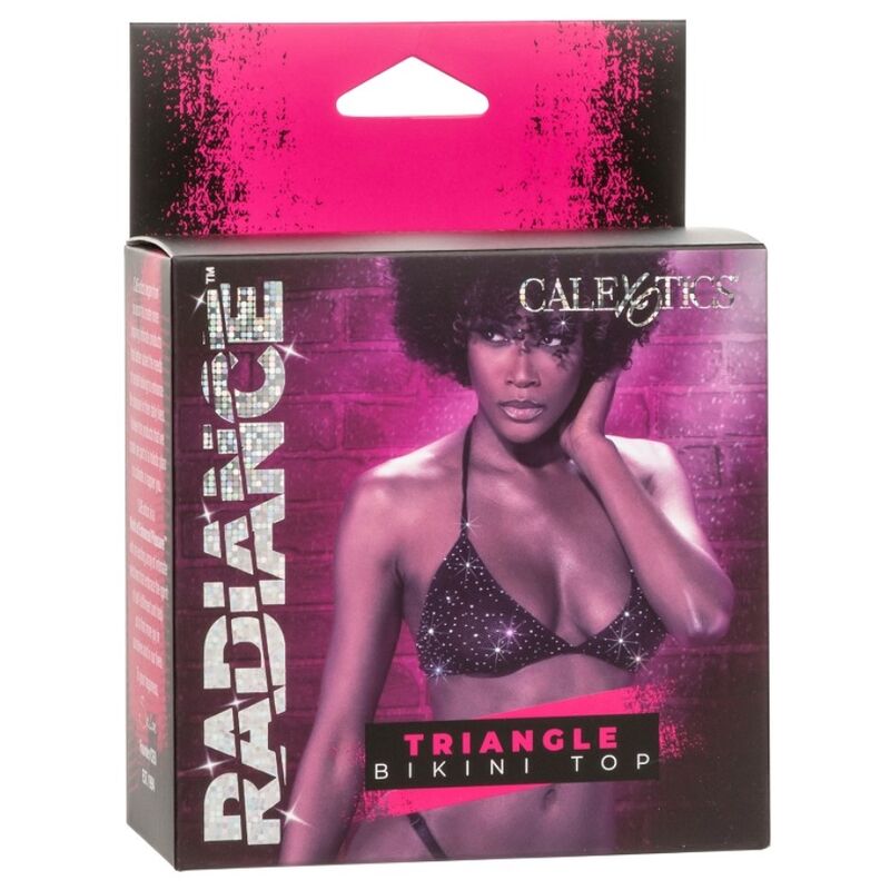 Alternative view of CALEXOTICS - RADIANCE TRIANGLE BIKINI TOP RHINE