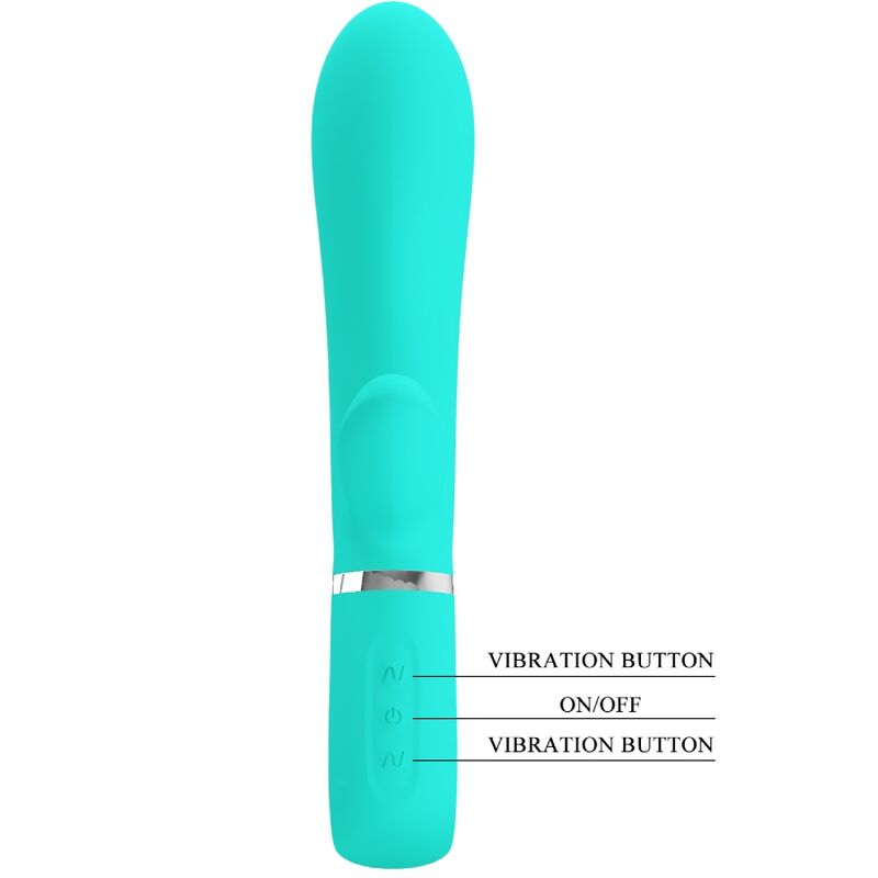 PRETTY LOVE - THOMAS MULTIFUNCTION G-SPOT VIBRATOR AQUA GREEN - Bild 7