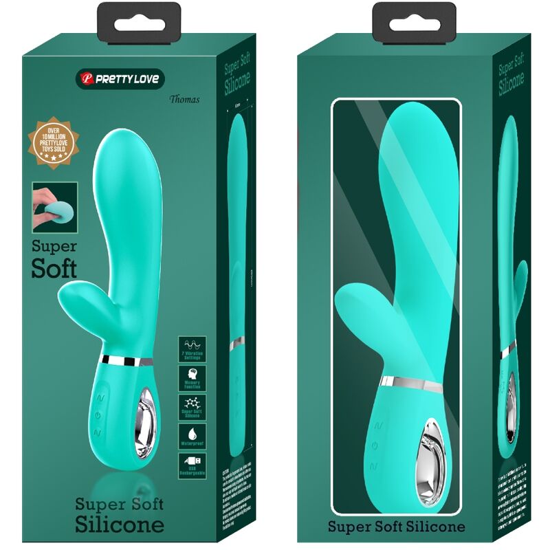 PRETTY LOVE - THOMAS MULTIFUNCTION G-SPOT VIBRATOR AQUA GREEN - Bild 5