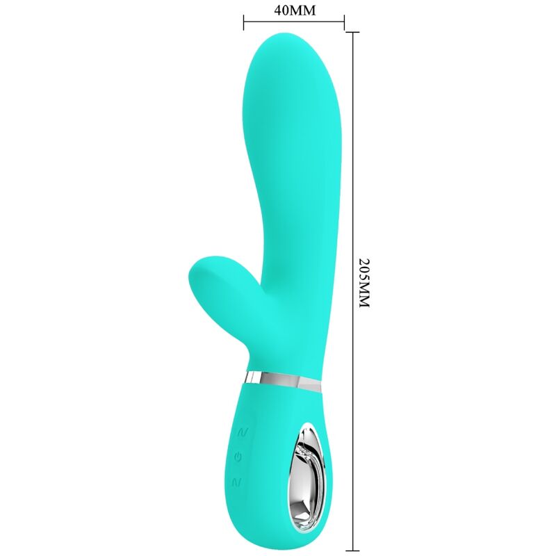 PRETTY LOVE - THOMAS MULTIFUNCTION G-SPOT VIBRATOR AQUA GREEN - Bild 4