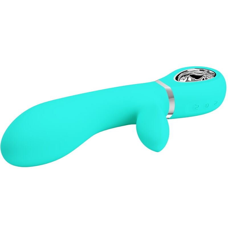 Alternative view of PRETTY LOVE - THOMAS MULTIFUNCTION G-SPOT VIBRATOR AQUA GREEN
