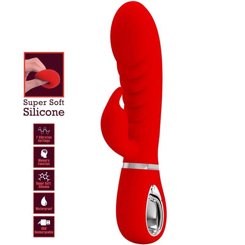 PRETTY LOVE - PRESCOTT MULTIFUNCTION G-SPOT VIBRATOR RED - Bild 6