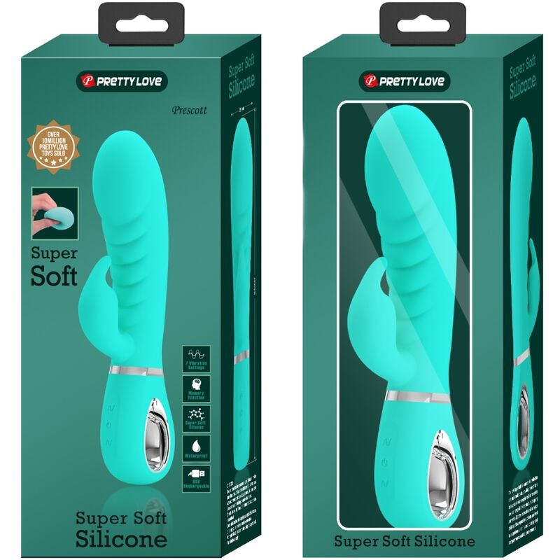 Alternative view of PRETTY LOVE - PRESCOTT MULTIFUNCTION G-SPOT VIBRATOR AQUA GREEN