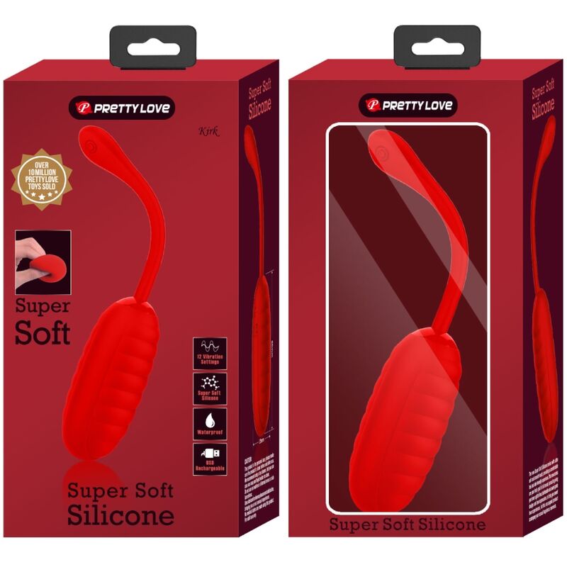 PRETTY LOVE - KIRK RECHARGEABLE VIBRATING EGG RED - Bild 9