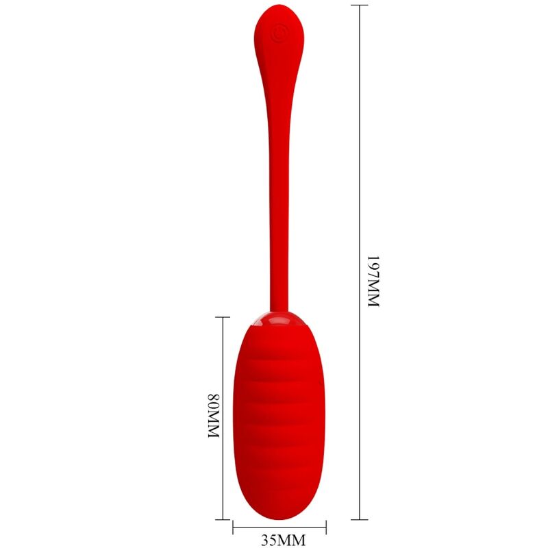 PRETTY LOVE - KIRK RECHARGEABLE VIBRATING EGG RED - Bild 6