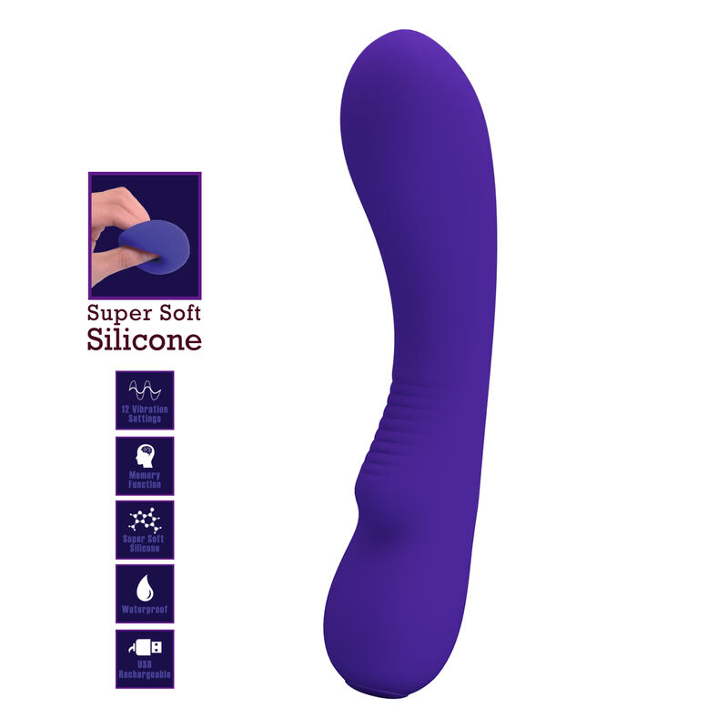PRETTY LOVE - PRESCOTT RECHARGEABLE VIBRATOR PURPLE - Bild 7