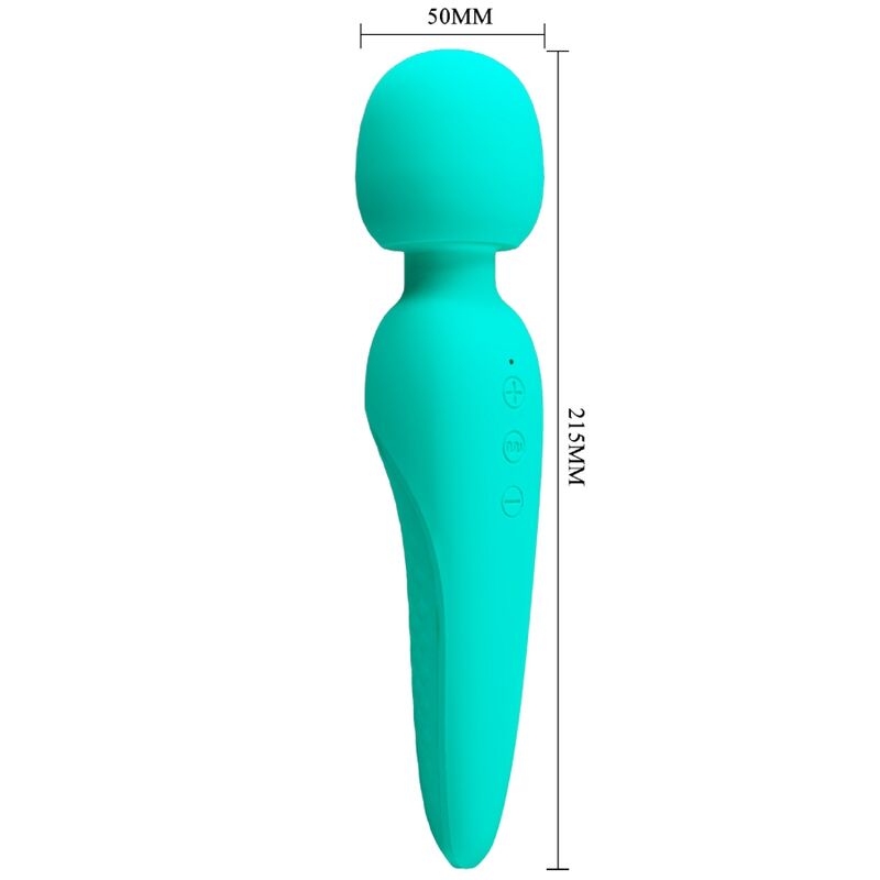 PRETTY LOVE - MEREDITH MASSAGER 12 VIBRATION MODES AQUA GREEN - Bild 8