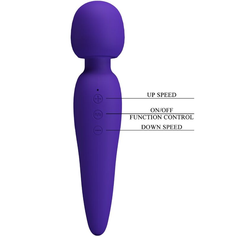 Alternative view of PRETTY LOVE - MEREDITH MASSAGER 12 VIBRATION MODES PURPLE