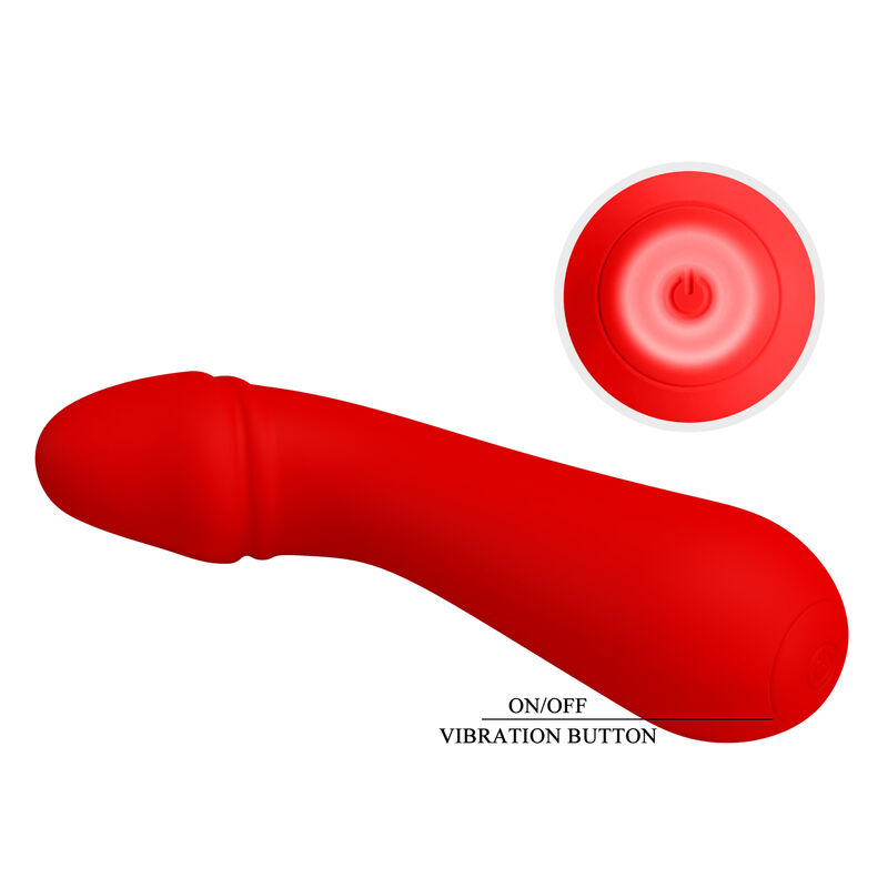 PRETTY LOVE - CETUS RECHARGEABLE VIBRATOR RED - Bild 7