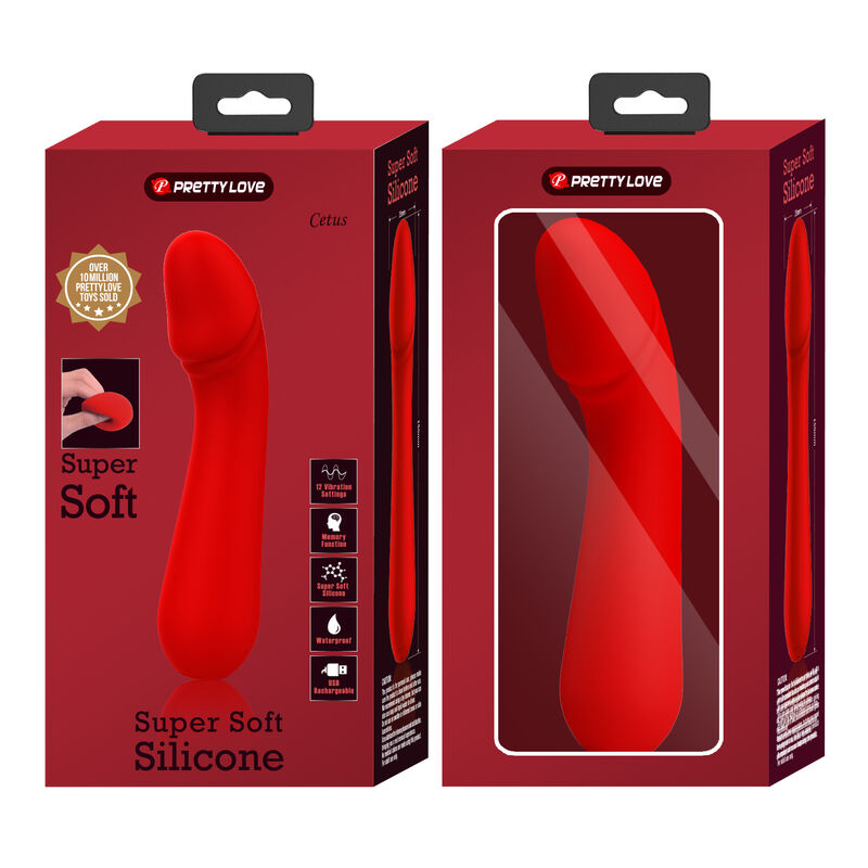 PRETTY LOVE - CETUS RECHARGEABLE VIBRATOR RED - Bild 9