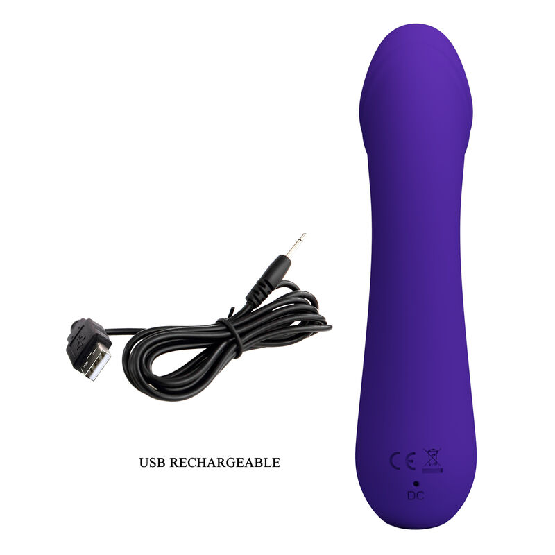 PRETTY LOVE - CETUS RECHARGEABLE VIBRATOR PURPLE - Bild 8