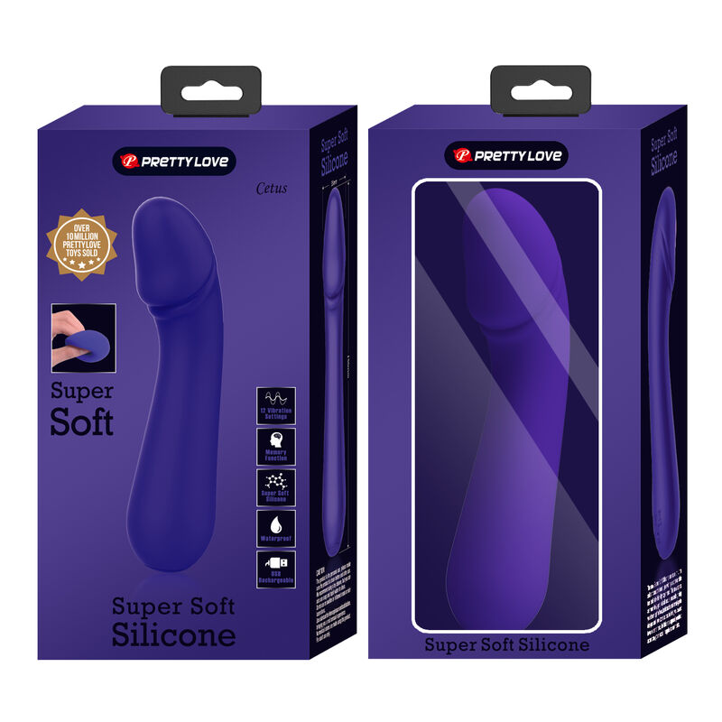 PRETTY LOVE - CETUS RECHARGEABLE VIBRATOR PURPLE - Bild 9