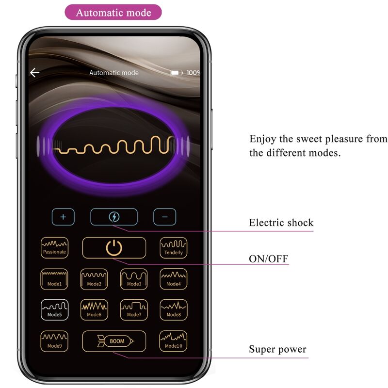 PRETTY LOVE - JEFFERSON APP CONTROLLED ANAL PLUG PURPLE - Bild 9